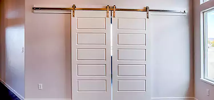 Glass Barn Door with Installation Hardware Kit Bensenville